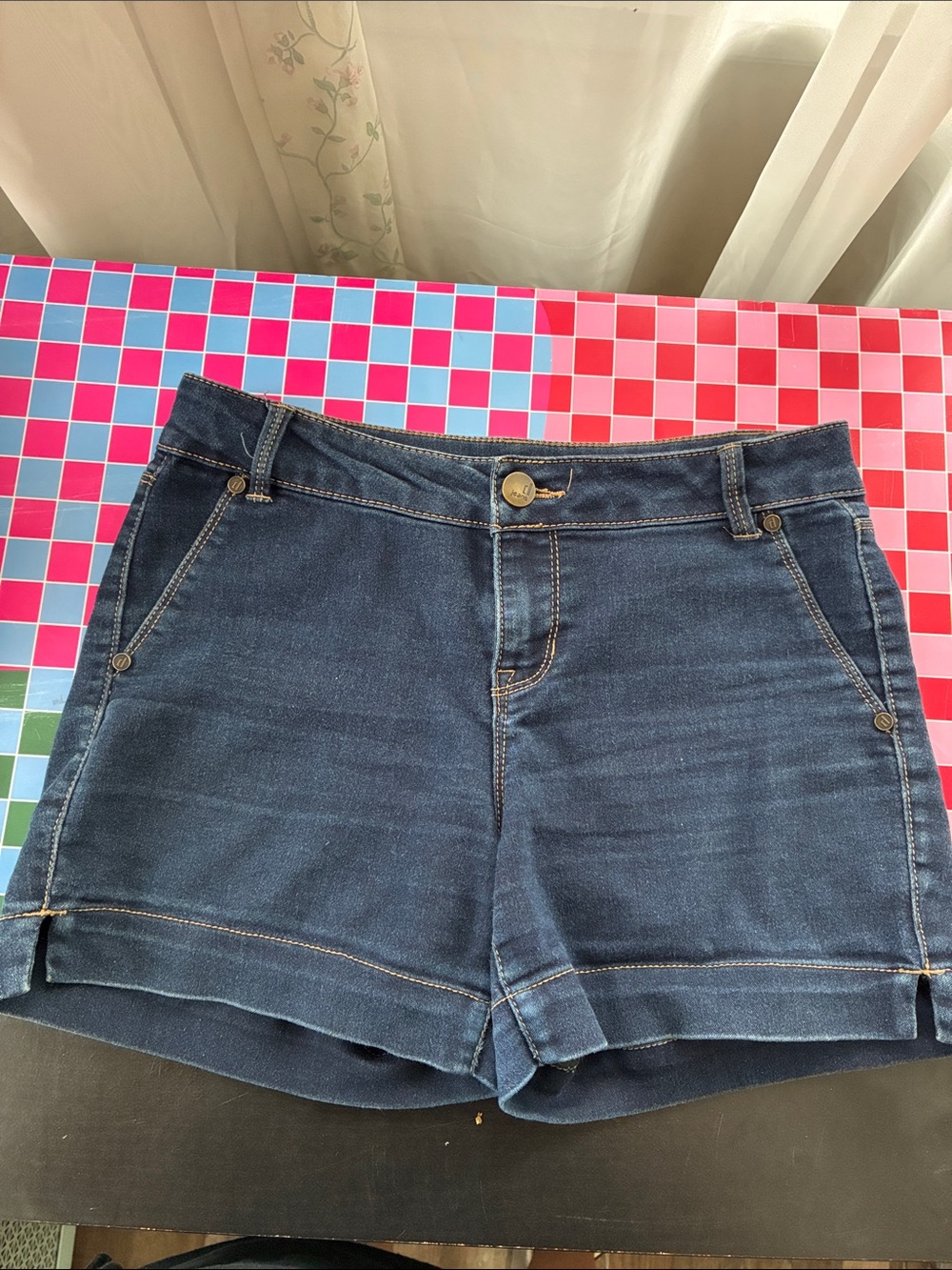 d. jeans Dark Indigo Denim Shorts